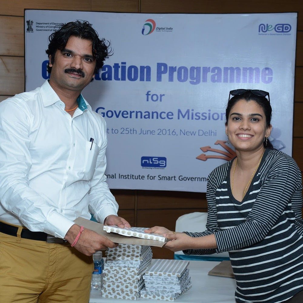 Santosh Talaghatti at the NeGD Digital India Orientation Programme for the State e-Governance Mission, New Delhi